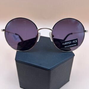 Harper Women's Round Purple Sunglasses